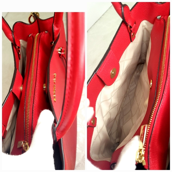 Michael Kors Red Shoulder Hand Bag - Picture 8 of 11